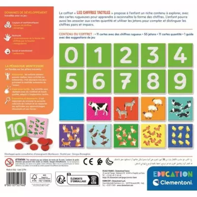 Clementoni Les chiffres tactiles - Montessori
