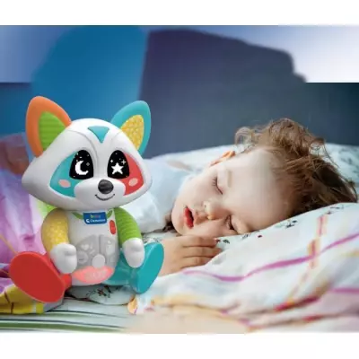 Baby Clementoni - Oliver, le raton-laveur joueur interactif - 4 modes de jeux