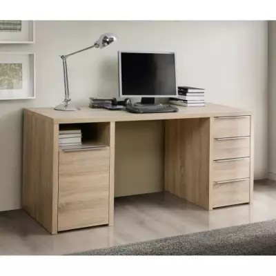 Bureau chêne sonoma de 160 cm: Bois FSC® certifié