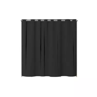 Dressing ARTIC avec rideau - 2 colonnes - Chene Jackson et noir