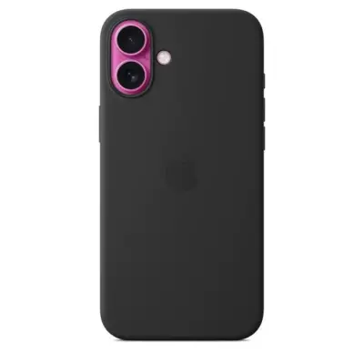 Coque en silicone Apple iPhone 16 Plus avec MagSafe - Noir