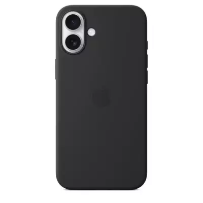 Coque en silicone Apple iPhone 16 Plus avec MagSafe - Noir