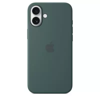 Coque iPhone 16 Plus Silicone avec MagSafe - Vert Lac