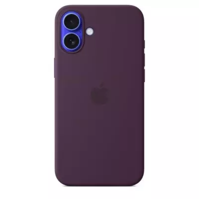 Coque iPhone 16 Plus Silicone avec MagSafe - Plum