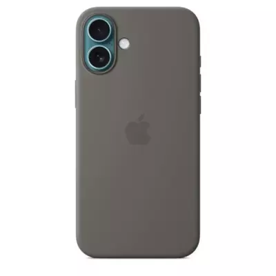 Coque en silicone APPLE iPhone 16 Plus avec MagSafe - Stone Gray
