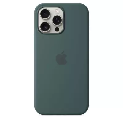 Coque Silicone MagSafe pour iPhone 16 Pro Max - Lake Green