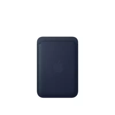 Coque iPhone Portefeuille FineWoven avec MagSafe - Bleu Profond