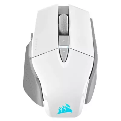 Souris Gaming Sans fil CORSAIR M65 RGB Ultra Wireless Blanche