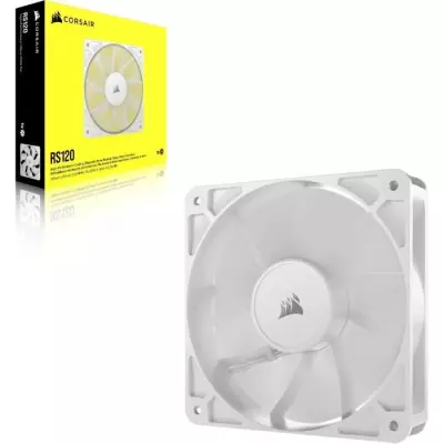 Ventilateur PWM 120mm CORSAIR RS120 Blanc - Refroidissement efficace