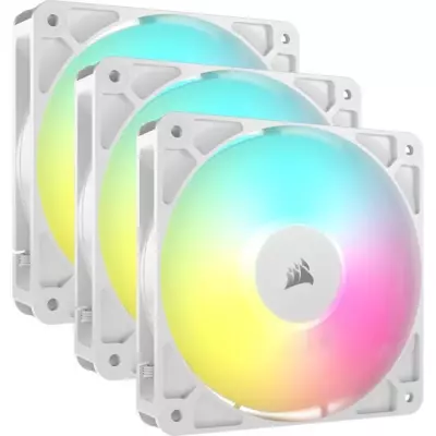 Pack de 3 ventilateurs PWM 120mm - CORSAIR - Blanc
