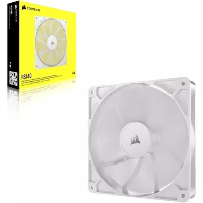 Ventilateur PWM 140mm CORSAIR RS140 Blanc - Design compact et performant