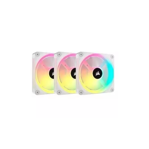 Ventilation PC - CORSAIR - QX RGB Series - iCUE LINK QX120 RGB WHITE - 120mm - Starter Kit