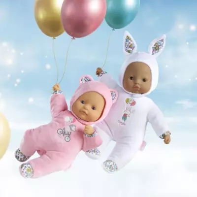 Mon Doudou COROLLE - Pti' Coeur Ours Rose - 30 cm - senteur de vanille