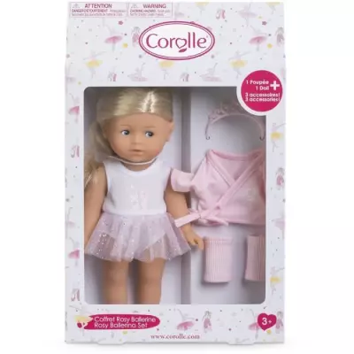 Mini poupée Corolle - Coffret Rosy Ballerine 20cm - senteur vanille