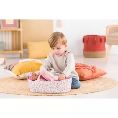 Couffin fleuri pour poupon 30 cm - Corolle: Douceur et élégance