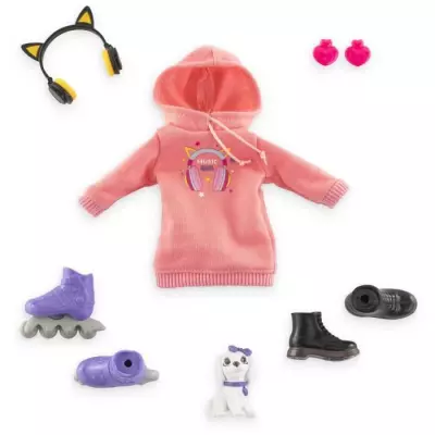 Poupée mannequin Corolle Melody Music & Mode - 28 cm - 4 accessoires