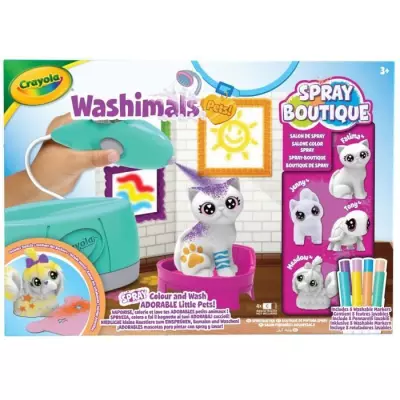 Coloriage Crayola Washimals Spray Boutique - Personnalise tes animaux