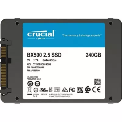 Disque SSD Interne CRUCIAL BX500 240Go - Performances optimales