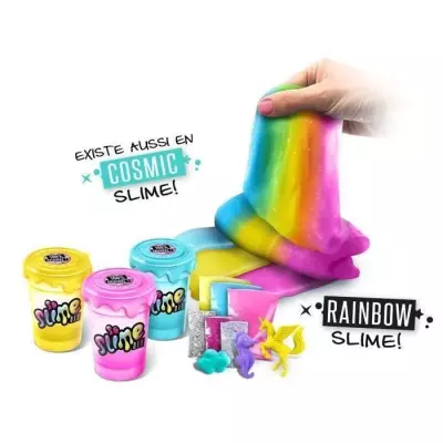 Lot de 3 Slime Shakers Cosmic ou Rainbow - Crée tes propres slimes !