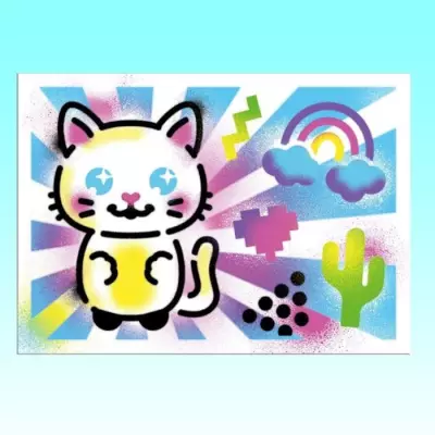 Canal Toys - Mallette Airbrush Art avec pochoirs et feutres