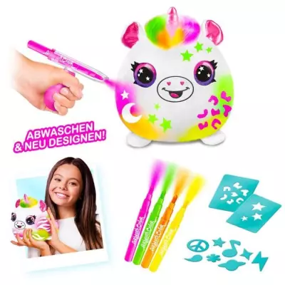 Canal Toys - Airbrush Plush Néon avec Feutres et Pochoirs - AIR 022