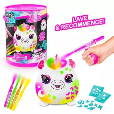 Canal Toys - Airbrush Plush Néon avec Feutres et Pochoirs - AIR 022