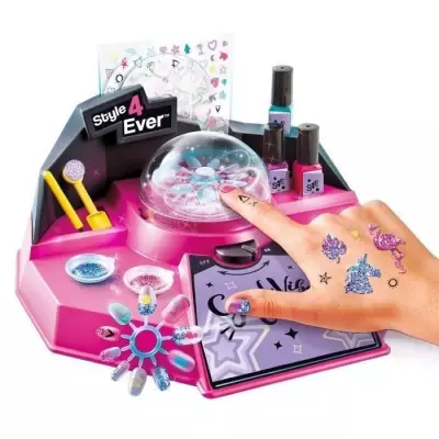 Canal Toys OFG 163 Style For Ever - Kit manucure avec paillettes et tattoos
