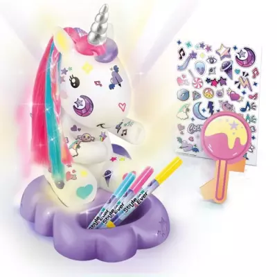Illuminez vos nuits avec la Lampe Licorne Cosmique !