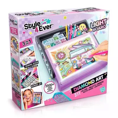 Canal Toys - Style For Ever - Diamant'Art Mallette Lumineuse - OFG 300 - Jeu de Mosaïque
