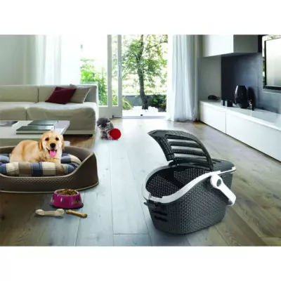 Sac de transport d'animaux de compagnie Curver 51x38x33 cm - Anthracite