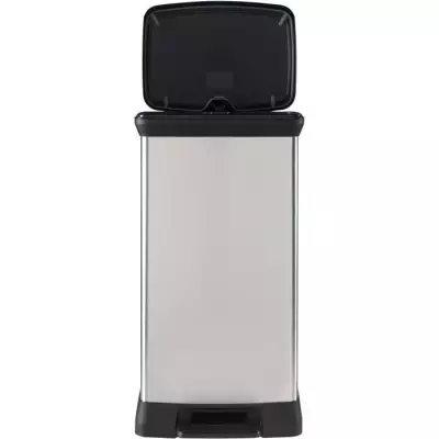 Poubelle à pédale CURVER - 50L - Métal recyclé