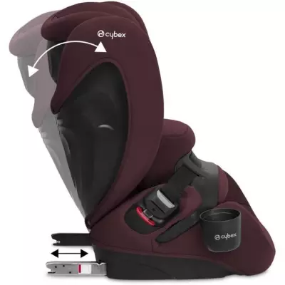 Siège auto CYBEX PALLAS B2 I-SIZE - Rouge Rumba et rouge foncé