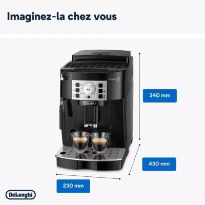 Machine à café expresso avec broyeur Delonghi MAGNIFICA S ECAM22.140.B NOIR - Compact et performant