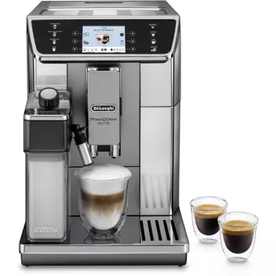 DELONGHI ECAM650.55.MS: Expresso broyeur connecté PrimaDonna Elite - Gris