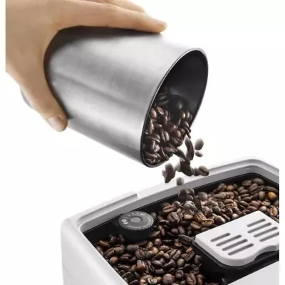 Machine expresso automatique avec broyeur - DELONGHI Dinamica ECAM350.35.W - Blanc