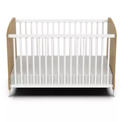 Ensemble duo lit + commode à langer 60x120 cm - NAILI Hamilton/Blanc - Responsable & Certifié