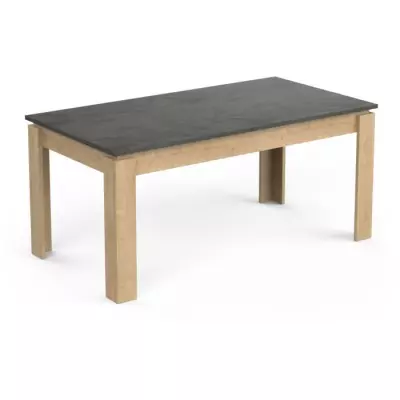 Table à manger AUSTIN - Chêne Hamilton et Sidewalk - 6 pers.