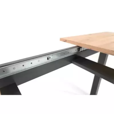 Table à manger extensible - Chêne Sonoma/Anthracite - 160-200 cm