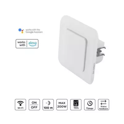 Lot de 2 interrupteurs lumière sans fil - DiO CONNECT - Facile à installer