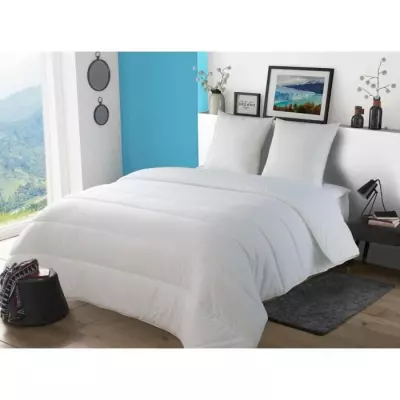 Couette chaude Patagonie blanc 240x260 cm - Label Oeko-Tex®