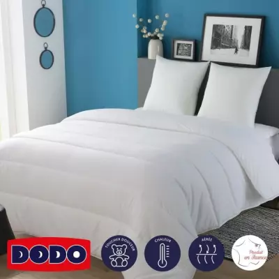 Couette 240 x 260 cm DODO Tempérée Blanc pour 2 personnes