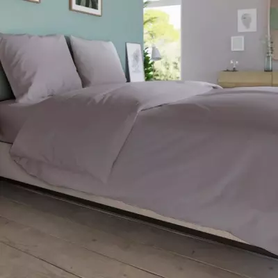 Drap Housse Dodo Antibactérien Taupe 90x190 cm - Bonnet 32 cm