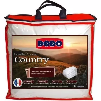 Couette chaude Country 220x240 cm - Made in France