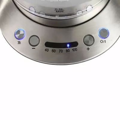 Bouilloire électrique sans fil LIVOO DOD165 - Gris – Température réglable