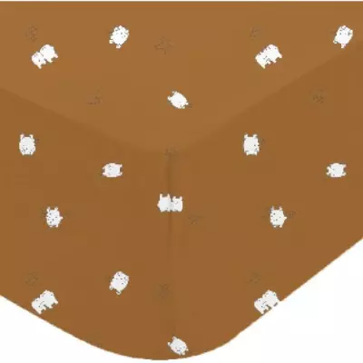 Drap housse DOMIVA BOUBOU 60 x 120 cm - Imprimé Jersey