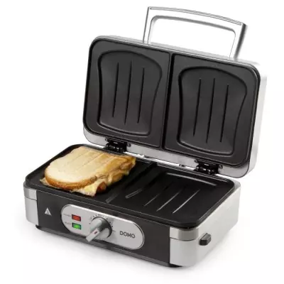 Gaufrier multifonction DOMO DO9136C - Inox - 1000W