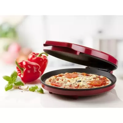Four à pizza DOMO My express - Rouge - Minuterie - Température variable