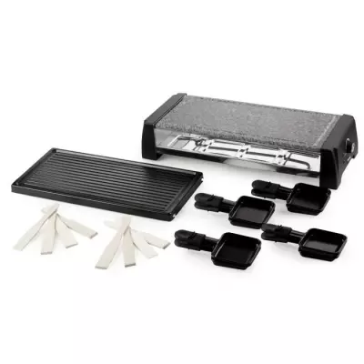 DOMO DO9189G Appareil à raclette 8 personnes - Noir | Compact et convivial