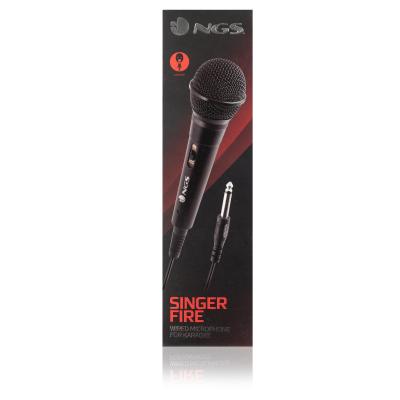NGS Singer Fire Noir Microphone de karaoké