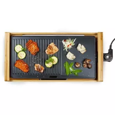 Plancha Bamboo 60cm DOMO - Puissante et Spacieuse